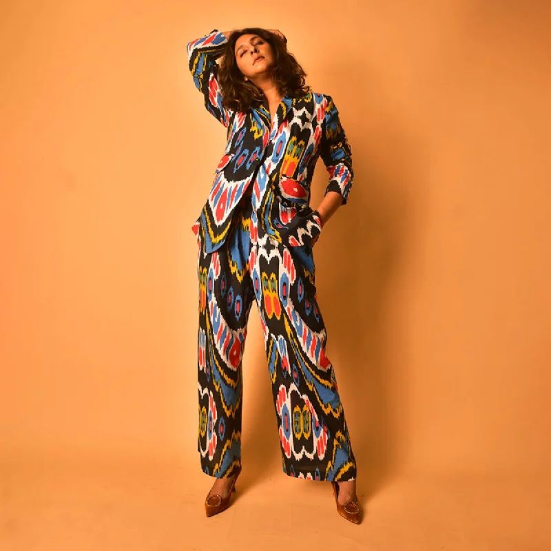 Limited Stock Available!Cotton Blazer for Women | Printed | Multicolour