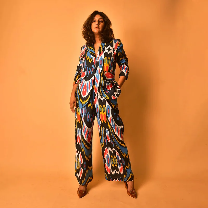 Special Offer – Act Fast!Cotton Co-Ord Set for Women | Blazer & Pants | Multicolour