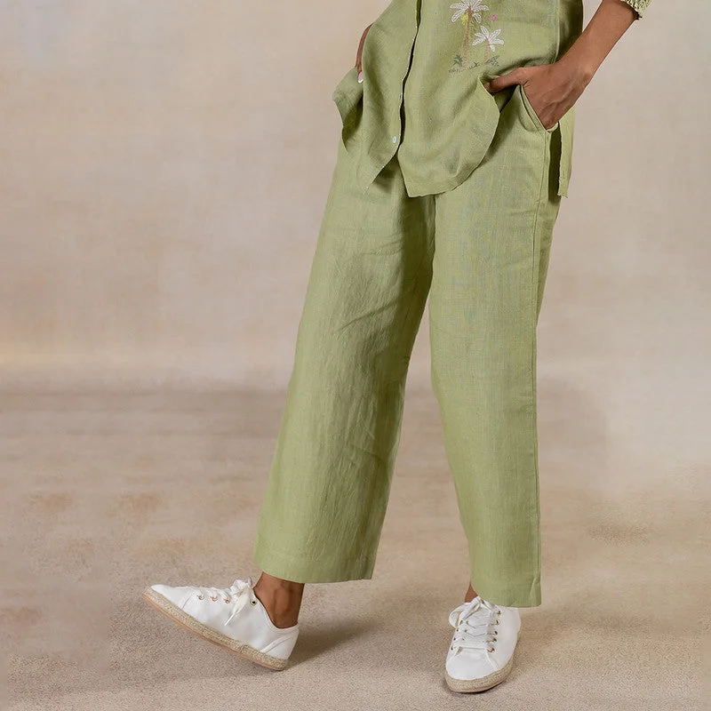 Your Dream Deal is Here!Your Dream Deal is Here!Linen Pants for Women | Meadow Green