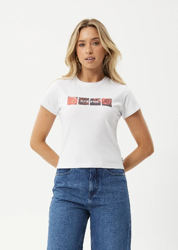 Limited Stock Available!AFENDS Womens Florence - Baby Tee - White