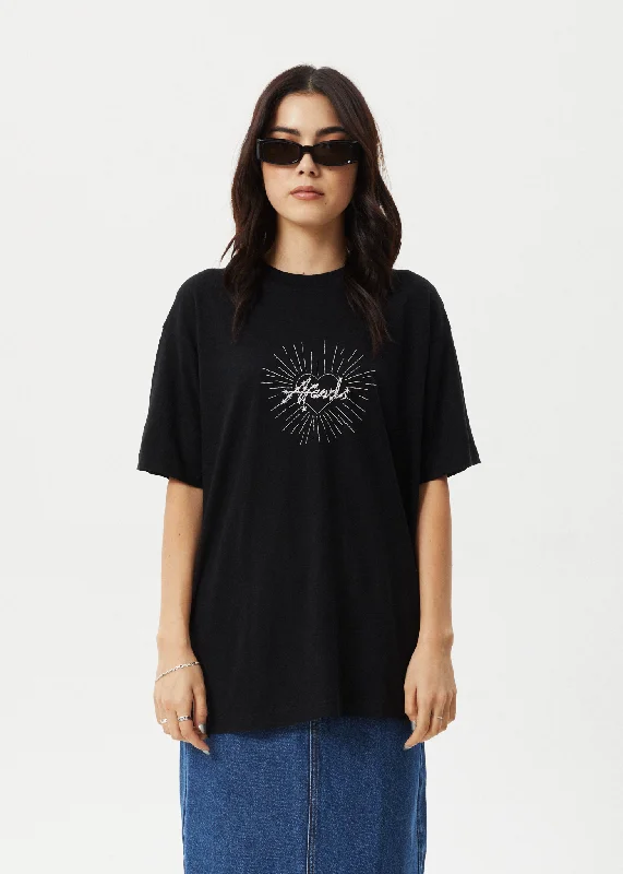 Buy More, Pay Less!AFENDS Womens Pulse - Oversized Tee - Black