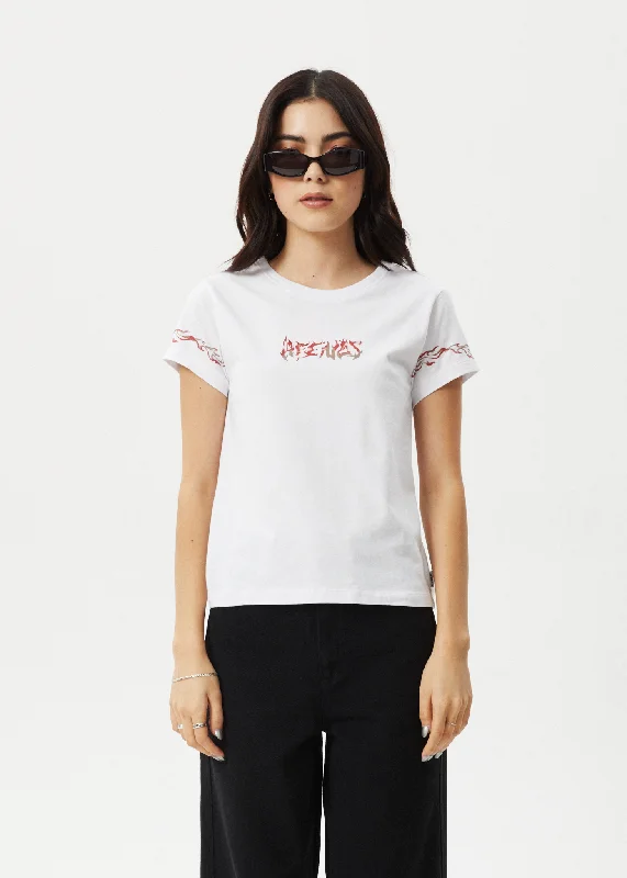 Buy One, Get One Free!AFENDS Womens Scorched - Regular Tee - White