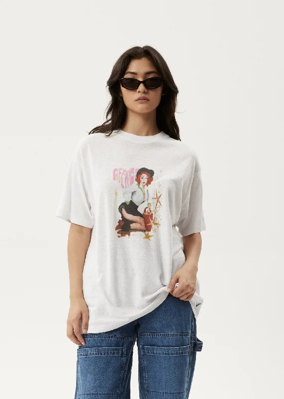 Shop Now and Save!AFENDS Womens Worlds Above - Oversized T-Shirt - White