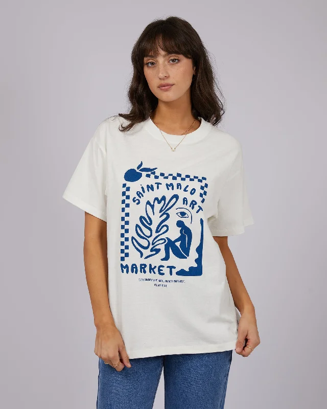 Hurry, Sale Ends Soon!All About Eve Saint Malo Oversized Tee Vintage White