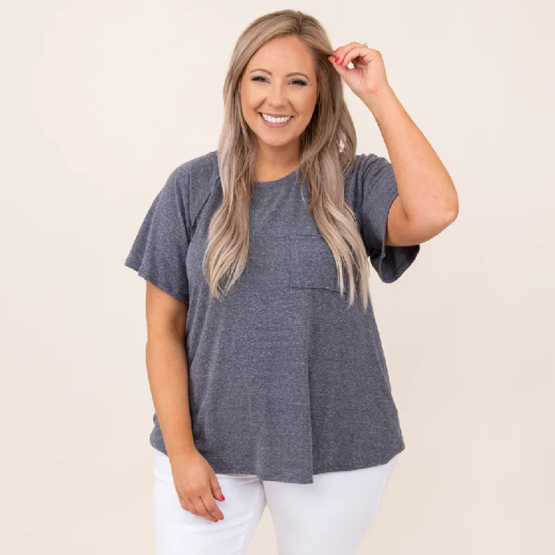 Hurry, Sale Ends Soon!Hurry, Sale Ends Soon!Cozy Is Key Top, Charcoal