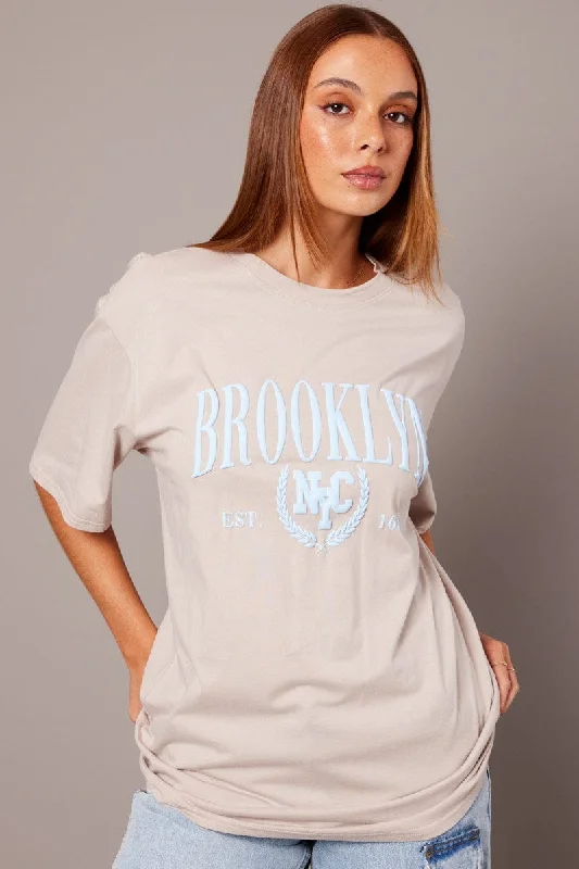 Act Fast – Limited Time Savings!Grey Graphic Tee Short Sleeve