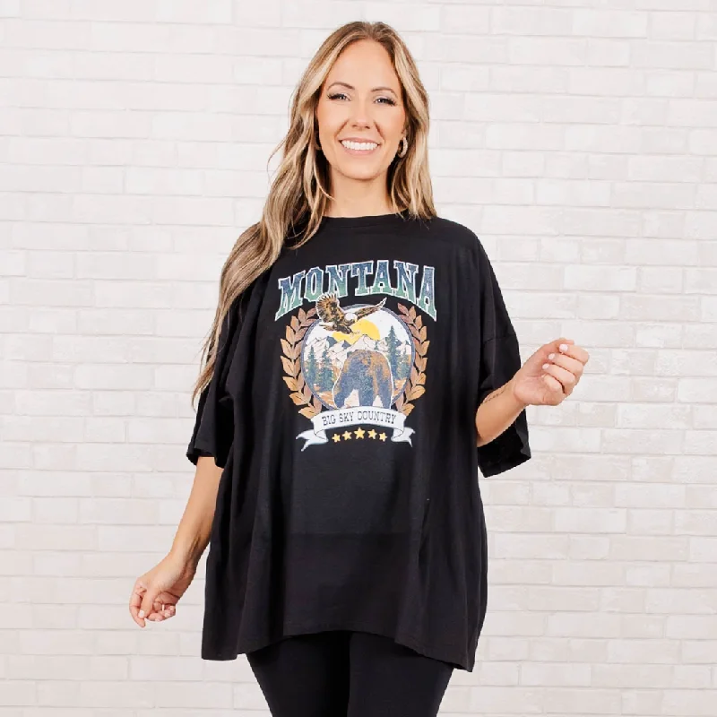Every Deal is a Steal!Every Deal is a Steal!Montana Skies Boyfriend Tee, Black