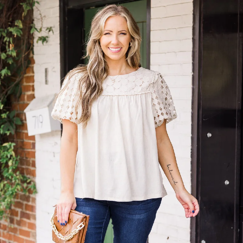 Massive Price Cuts!My Obsession Top, Oatmeal