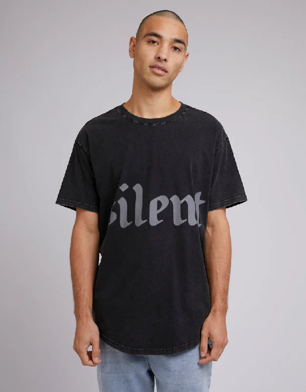 Today Only – Don’t Miss It!Silent Theory Mens Wrap Around Tee Washed Black
