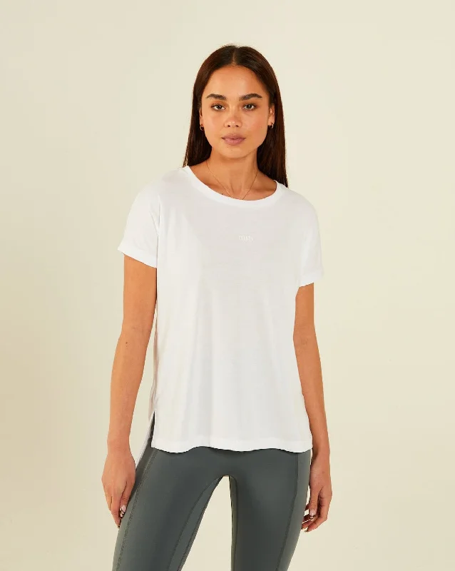 One Click Away from Big Savings!Jade Tee Optic White