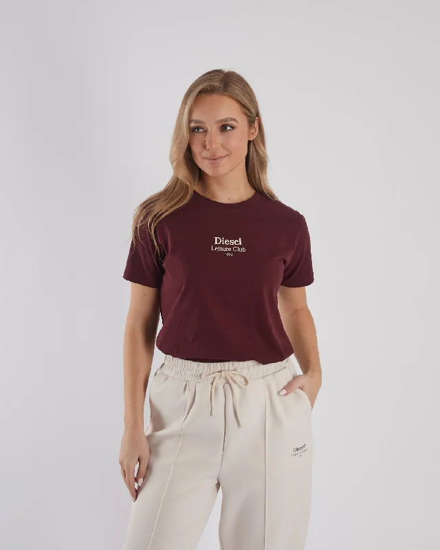 Save Up to 50% Off!Ellis Tee Deep Maroon