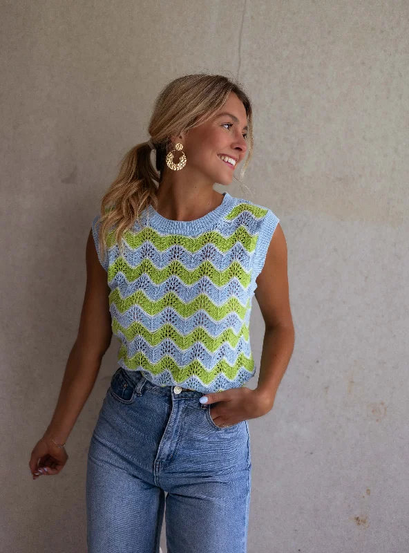 Price Drops You’ll Love!Price Drops You’ll Love!Top Stany en crochet - vert et bleu