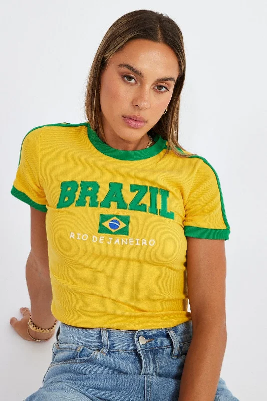 Get It Before It’s Gone!Yellow Graphic Tee