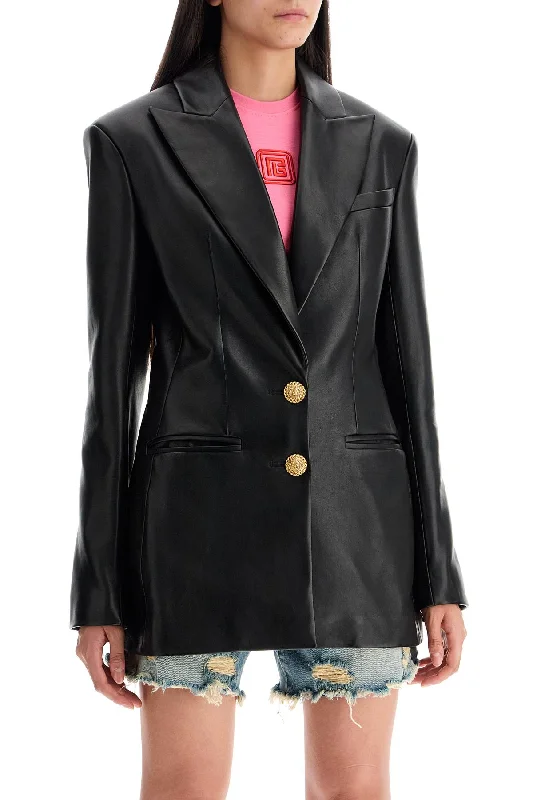 Shop More, Spend Less!Balmain Leather Blazer Jacket