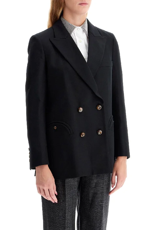 Price Drop Alert!Blaze Milano Everynight Alcanara Double-Breasted Blazer