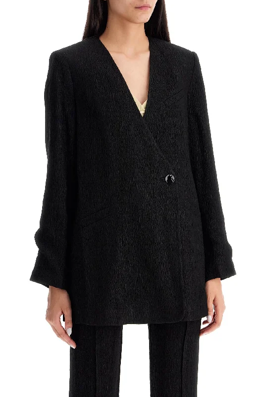 The Best Offers Are Here!Ganni "boxy Crepe Stretch Bl
