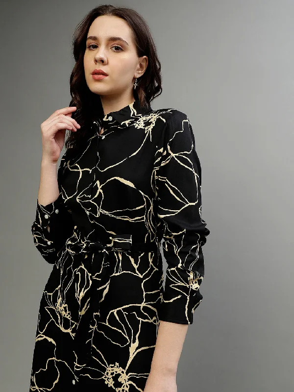 Shop the Hottest Deals!Shop the Hottest Deals!Gant Women Printed Collar Full Sleeves Dress