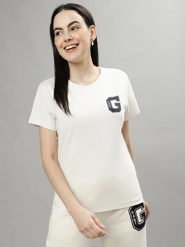 Your Wallet Will Thank You!Gant Cream Fashion Regular Fit T-Shirt