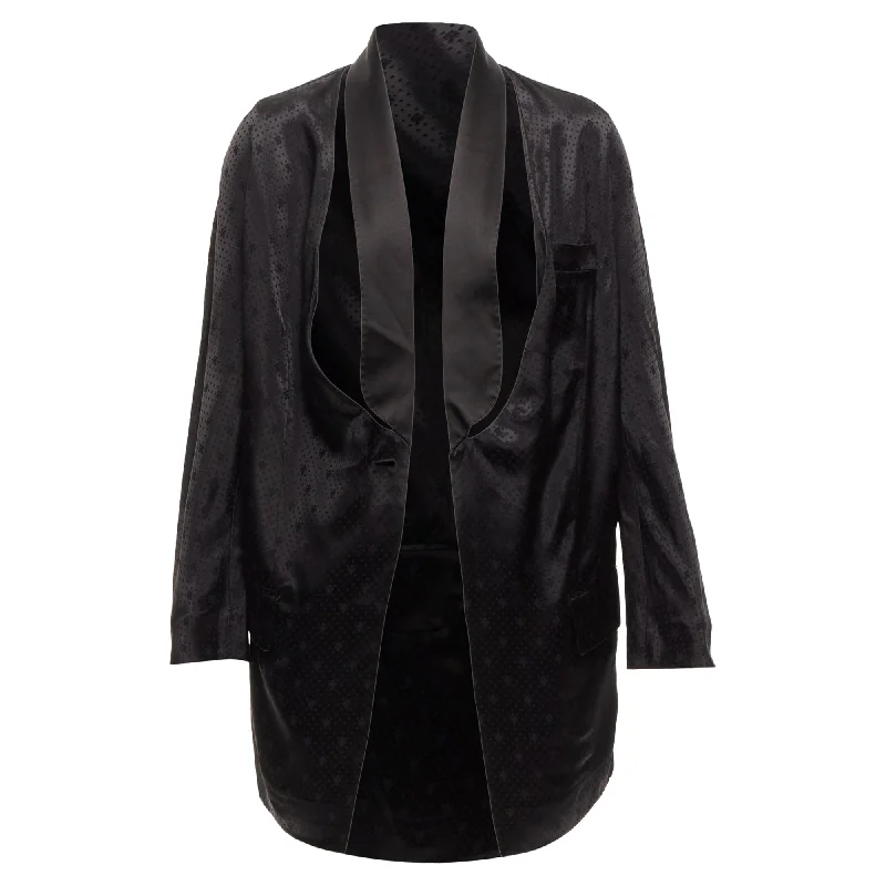 Save More Than Ever!Givenchy Riccardo Tisci Viscose Cut Out Collar Robe Blazer