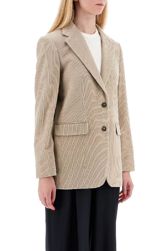 Save More When You Shop More!Max Mara Single-Breasted Corduroy Blazer