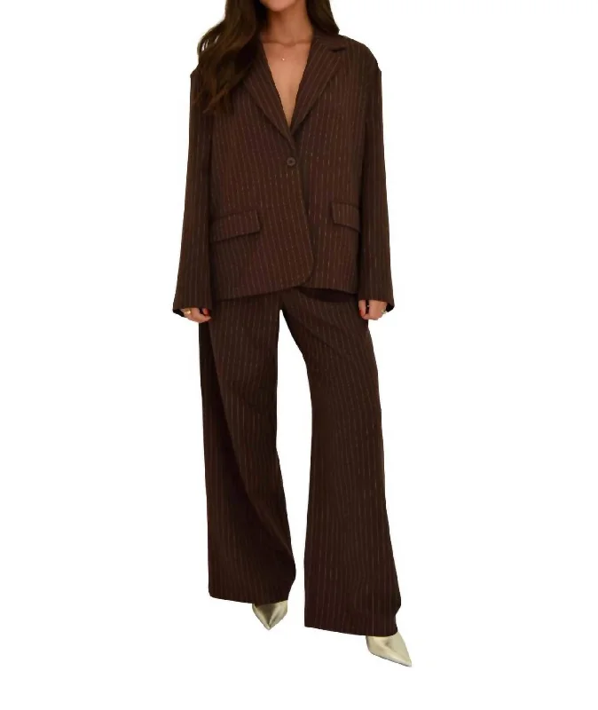 Save Like Never Before!Save Like Never Before!Pin Blazer In Brown