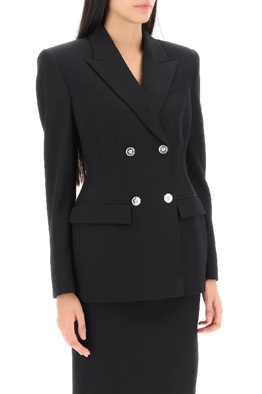 Get Ready to Save!Versace Hourglass Double-Breasted Blazer