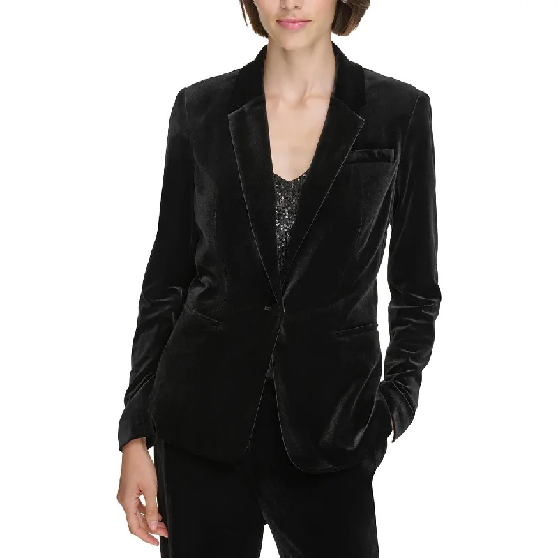 Snag the Best Prices Now!Snag the Best Prices Now!Womens Velvet Business One-Button Blazer
